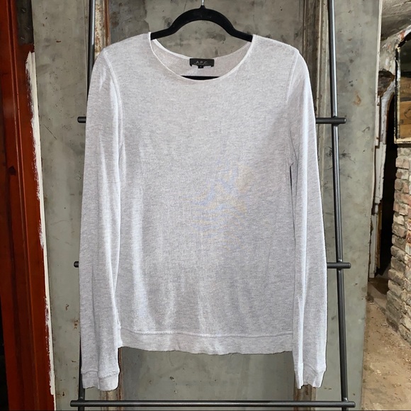 A.P.C. Heathered Grey Gray Long Sleeve Shirt